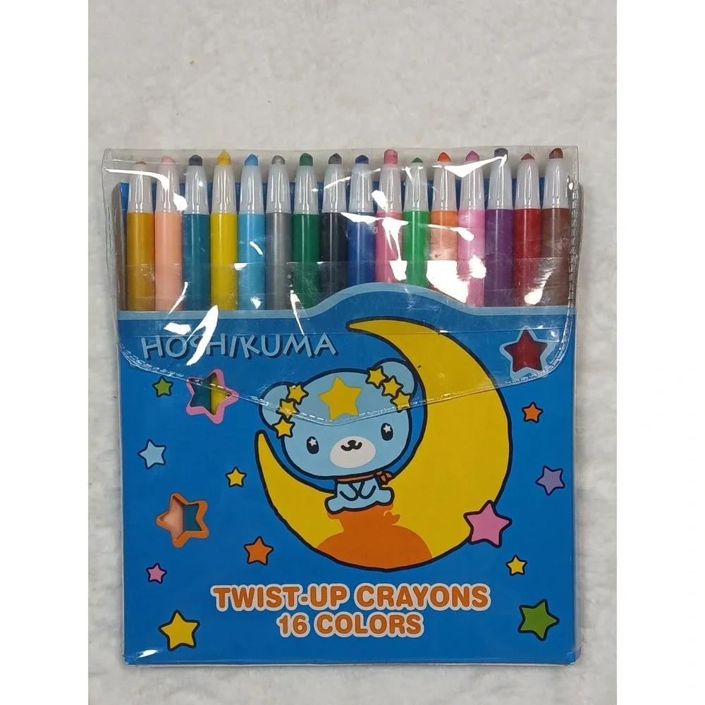 Rare Sanrio 2002 Hoshikuma Twist Crayon ‎ Set